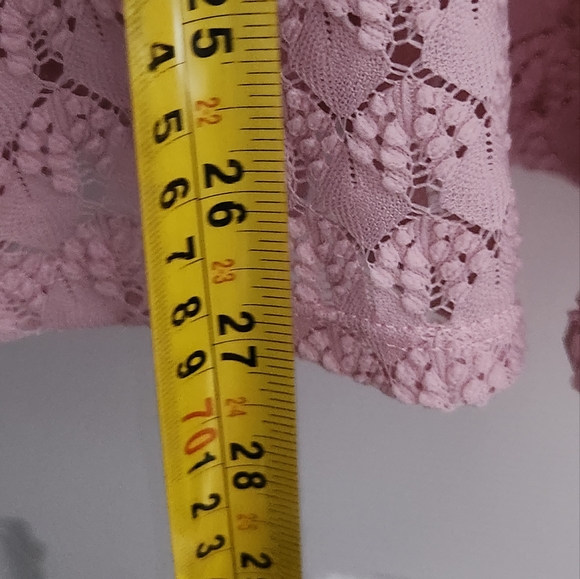 (L) Suzanne Betro Pink Multi Layer Tunic keyhole closure - Picture 7 of 9